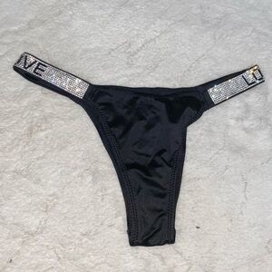 Satin brazilian thong